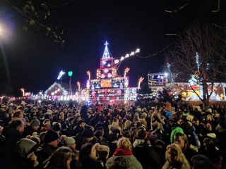 The light fantastic: The Tipping family Christmas display