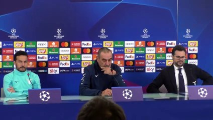 Lazio-Celtic, la conferenza di Sarri della vigilia