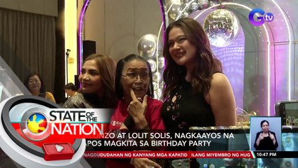 Bea Alonzo at Lolit Solis, nagkaayos na matapos magkita sa birthday party | SONA