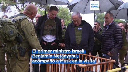 Elon Musk y el presidente alemán Steinmeier visitan los kibutz atacados por Hamás