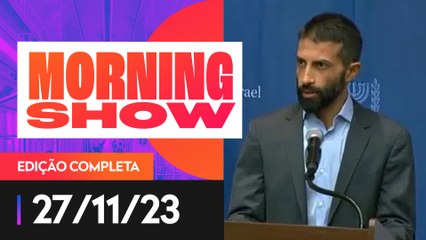 EXCLUSIVO: FILHO DO HAMAS DEFENDE REFÉNS QUE ESTÃO COM GRUPO - MORNING SHOW - 27/11/2023