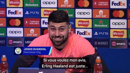 Gvardiol ne trouve pas les mots pour définir Haaland