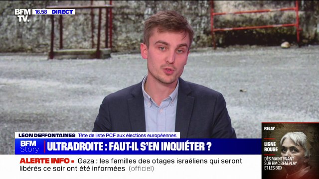 Romans-sur-Isère: On a une extrême droite qui se prépare à une guerre civile , pour Léon Deffontaines, tête de liste PCF aux élections européennes