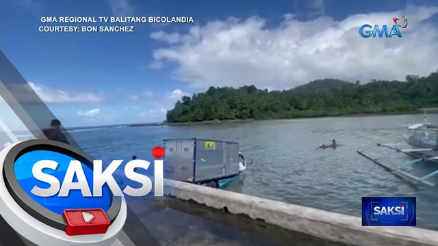 Truck, nahulog sa dagat sa Codon Port, San Andres, Catanduanes | Saksi