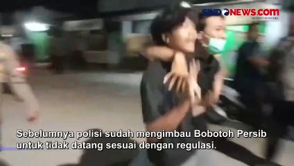 Suporter Persib Bentrok dengan Polisi di Depan Indomilk Arena, 25 Orang Ditangkap