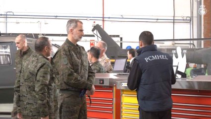 El Rey visita la Academia de Aviación del Ejército de Tierra