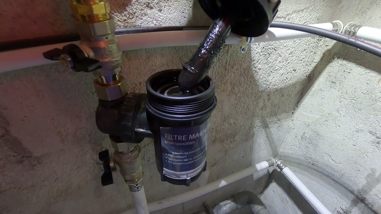 Nettoyage du filtre magnétique Altech