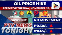 Diesel, kerosene prices up effective Tuesday