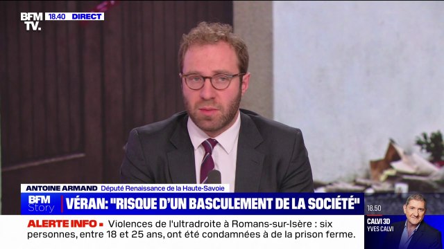 Résurgence de l'ultradroite: Le basculement politique, il y a ceux qui le craignent, ceux qui luttent contre et ceux qui le souhaitent et l'entretiennent', affirme Antoine Armand (Renaissance)