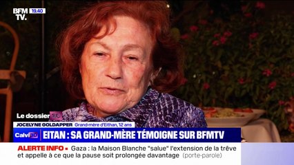 "C'est une très grande joie": La grand-mère d'Eitan, Franco-Israélien de 12 ans, présent sur la liste des otages libérés par le Hamas ce lundi, témoigne sur BFMTV