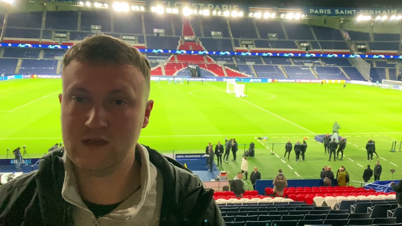 Newcastle United train at Parc des Princes ahead of facing PSG in the Champions League