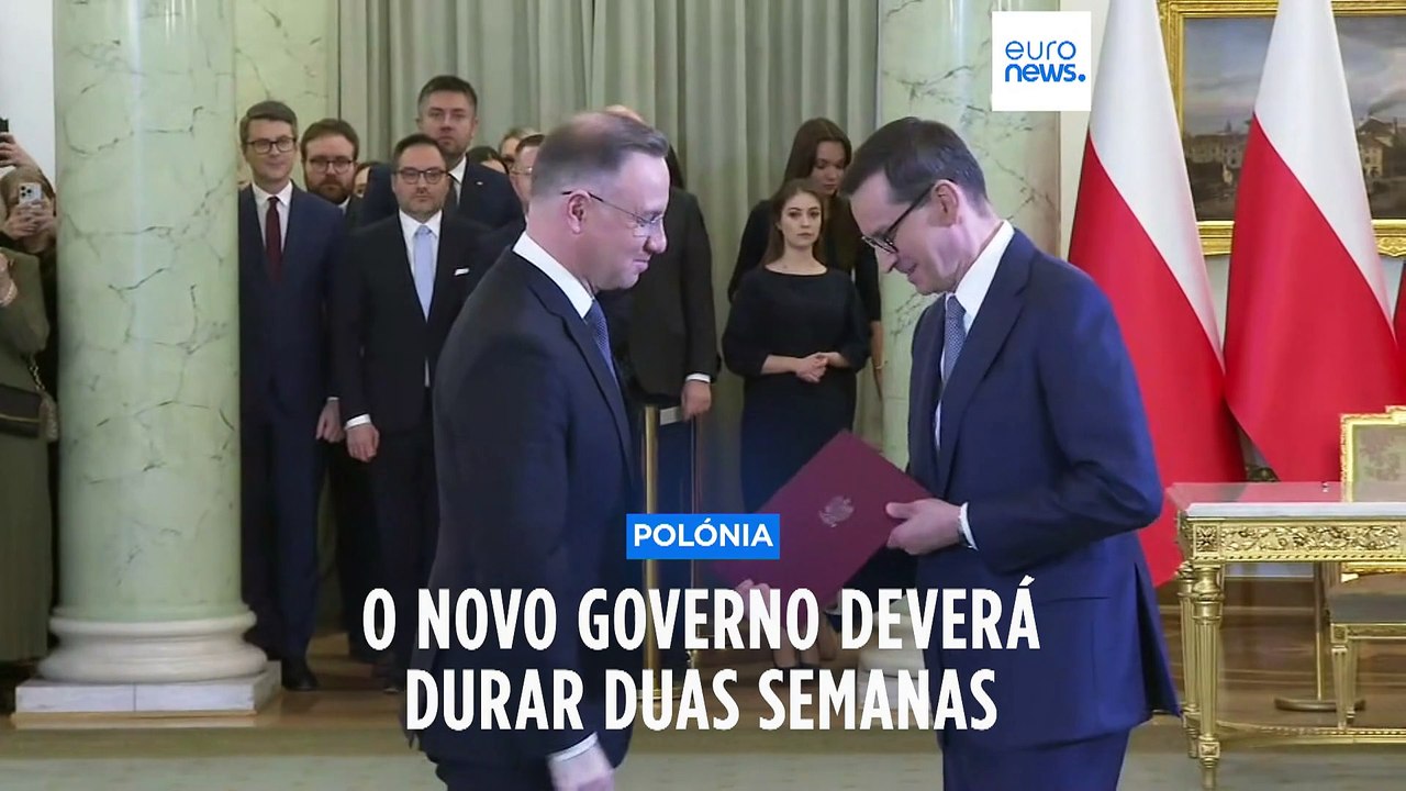 Polónia: Mateusz Morawiecki reempossado enquanto Primeiro-ministro mas será por poucos dias