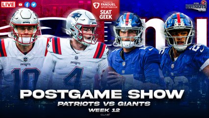 LIVE: Patriots vs Giants Week 12 Postgame Show w/ Sophie Weller