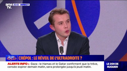 Stanislas Rigault (président de "Génération Z") sur les rassemblements d'ultradroite: "Je ne condamnerai jamais des jeunes Français qui vont manifester pour s'opposer à l'insécurité"