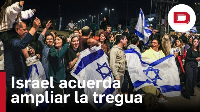 Israel y Hamás acuerdan ampliar dos días la tregua e intercambiar más rehenes por presos palestinos