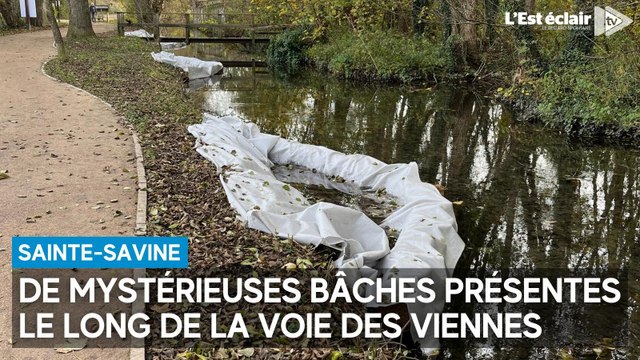 Que sont donc ces mystérieuses bâches blanches agrippées le long des berges de la voie des Viennes ?