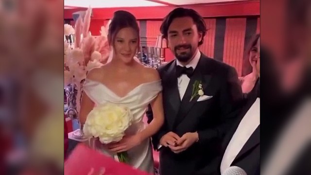 Fatih Terim, Alina Boz ve Umut Evirgen'in nikah şahidi oldu