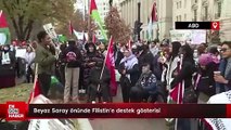 Beyaz Saray önünde Filistin'e destek gösterisi