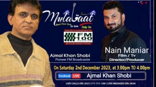 Mulaqaat Ajmal Shobi | Nain Maniar | Director/Producer | 2nd Dec. 2023 | Maks Hd Tv