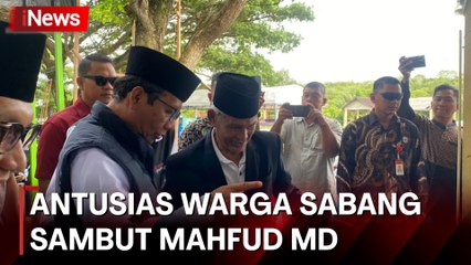 Hari Pertama Kampanye, Warga Sabang Antusias Sambut Mahfud MD