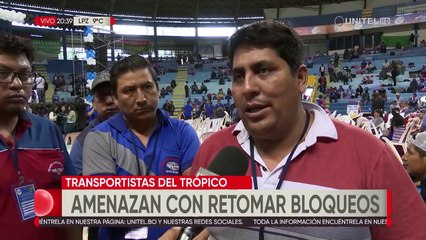 Transporte Libre del trópico amenaza con retomar bloqueos desde este martes en la ruta nueva Cochabamba – Santa Cruz