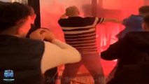 Newcastle Fans are ATTACKED in Paris by PSG ultras as Chairs and Flares are Thrown as Violence-