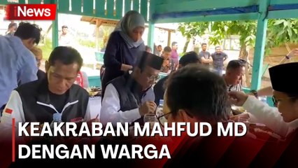 Mahfud MD Akrab Makan Siang Bareng Warga Sabang, Usai Kampanye Hari Pertama