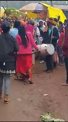 Crowd gathered in ghost fair