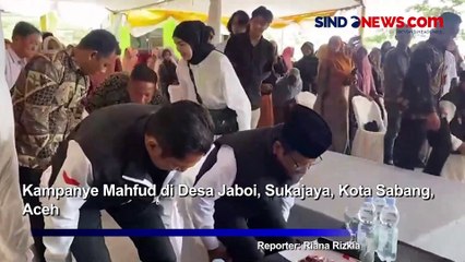 Keakraban Mahfud MD dengan Warga Sabang, Makan Bersama Usai Kampanye