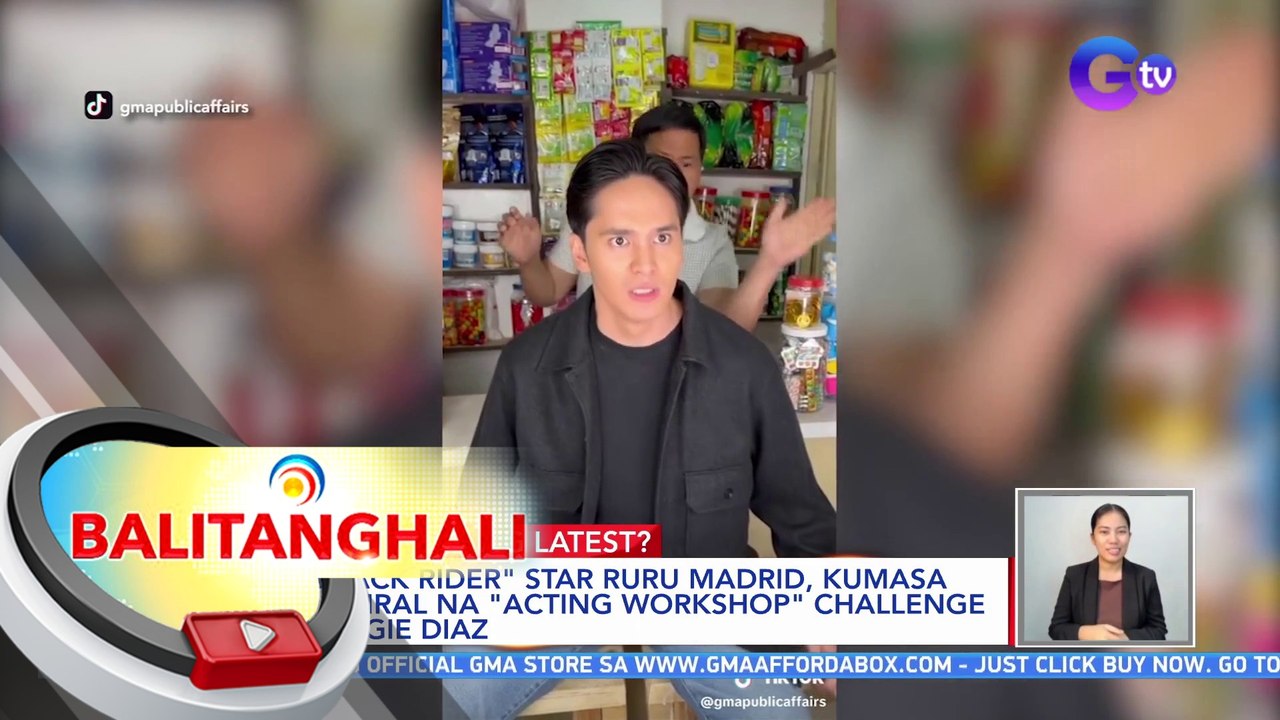 "Black Rider" star Ruru Madrid, kumasa sa viral na "Acting Workshop" challenge ni Ogie Diaz | BT