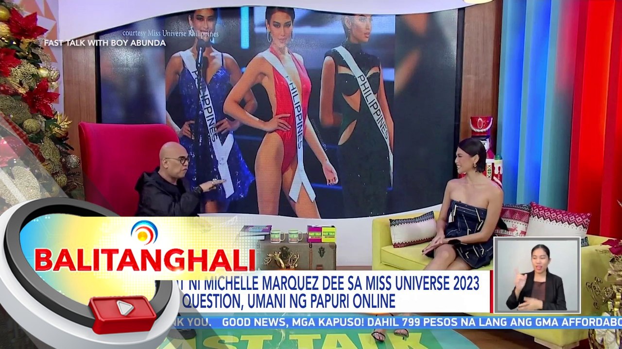 Sagot ni Michelle Marquez Dee sa Miss Universe 2023 Top 3 question, umani ng papuri online | BT