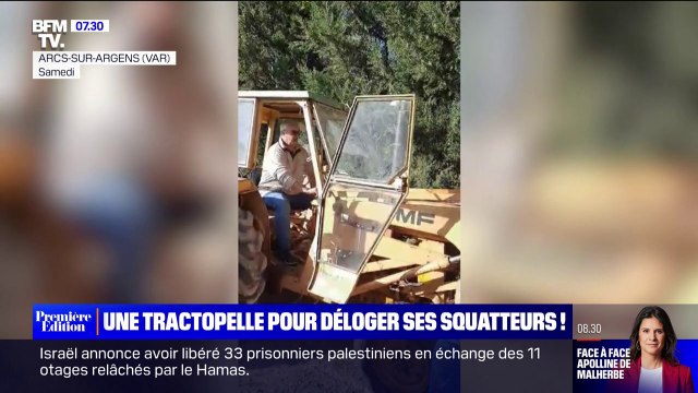 Excédé, un agriculteur du Var tente de déloger les squateurs de son terrain avec une tractopelle