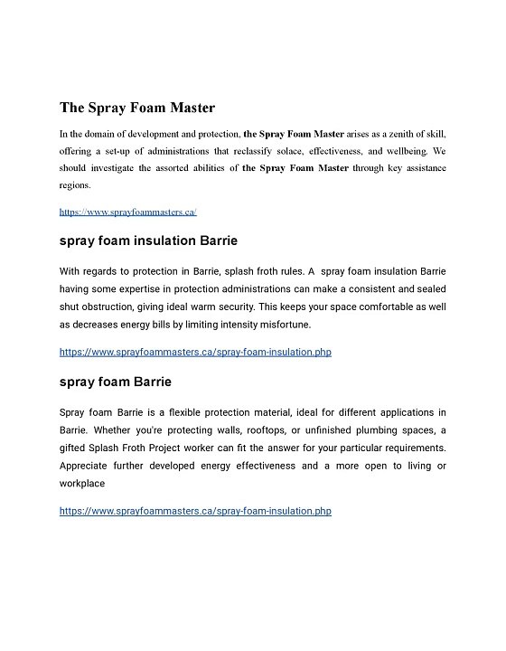 spray foam insulation Barrie ||  Spray Foam Contractor || spray foam Barrie