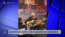 Luis Miguel sufrió una caida durante su concierto