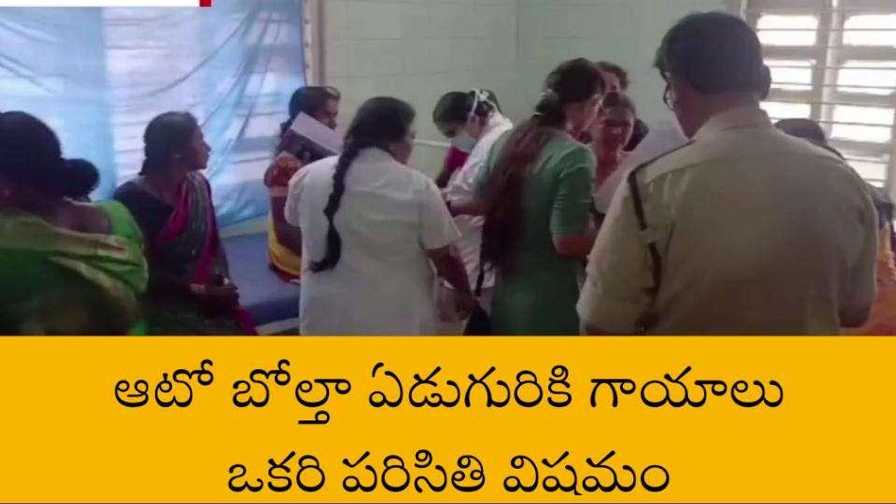 అనంతపురం జిల్లా: కూలీల ఆటో బోల్తా... ఏడుగురికి..