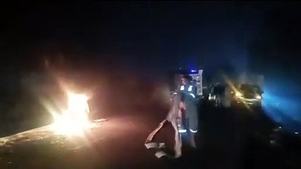 Video: यूपी में भीषण हादसा, सामने आया बस में आग लगने का खौफनाक वीडियो
