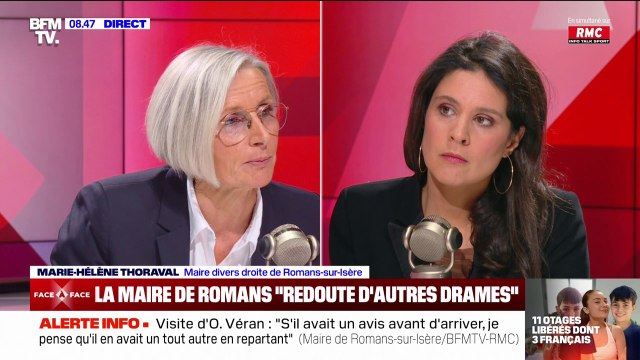 De ne pas avoir communiqué sur les prénoms des agresseurs est indécent : Marie-Hélène Thoraval, maire de Romans-sur-Isère, revient sur l'enquête sur la mort de Thomas à Crépol