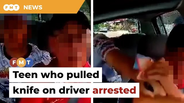 Cops arrest teen who pulled knife on elderly e-hailing driver