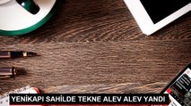 Yenikapı'da Teknede Yangın Çıktı