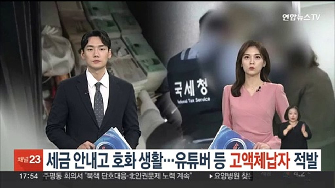 세금 안내고 호화 생활…유튜버 등 고액체납자 적발