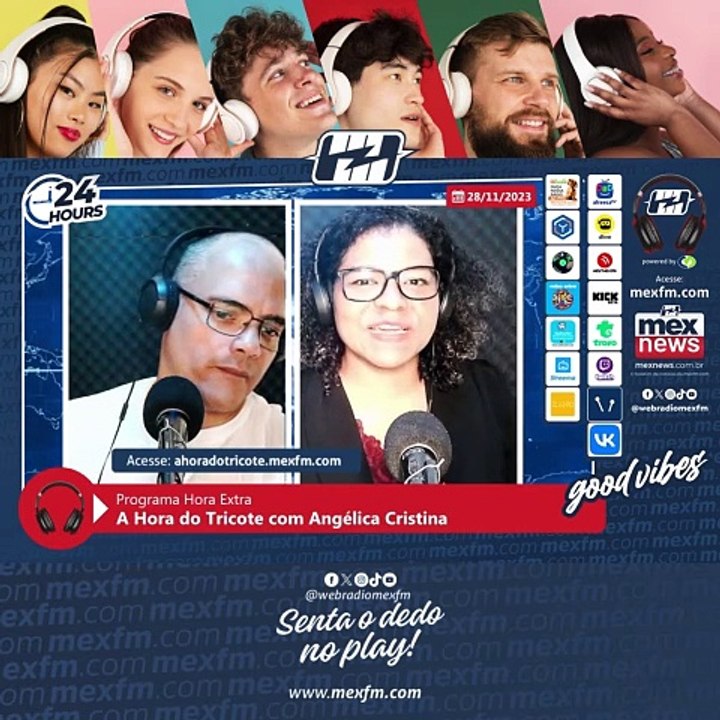 Quadro "A Hora do Tricote" na mexfm.com (28/Nov/2023) #ProgramaHoraExtra #Humor #Radio #mexfm #webradiomexfm #AHoraDoTricote