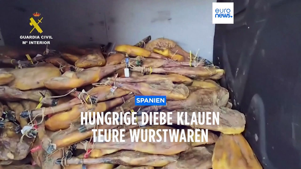 Spanische Fleischeslust: Hungrige Diebe stehlen Schinken und Würste