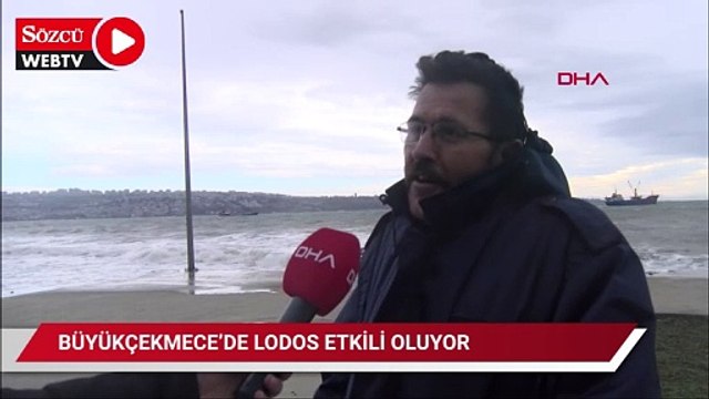 Büyükçekmece'de lodos etkili oluyor