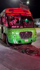 #Preliminar Un ciclista resultó lesionado luego de ser embestido por una unidad del transporte público que invadió el carril exclusivo para bicicletas sobre anillo Periférico Norte y la avenida Belisario Domínguez #GuardiaNocturna