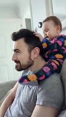 Baby and Daddy Funny Moments -- __ Cute babies video __ _shorts _cute _baby _dad(360P)