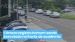 Câmera registra momento em que homem é executado na frente de academia em Campinas
