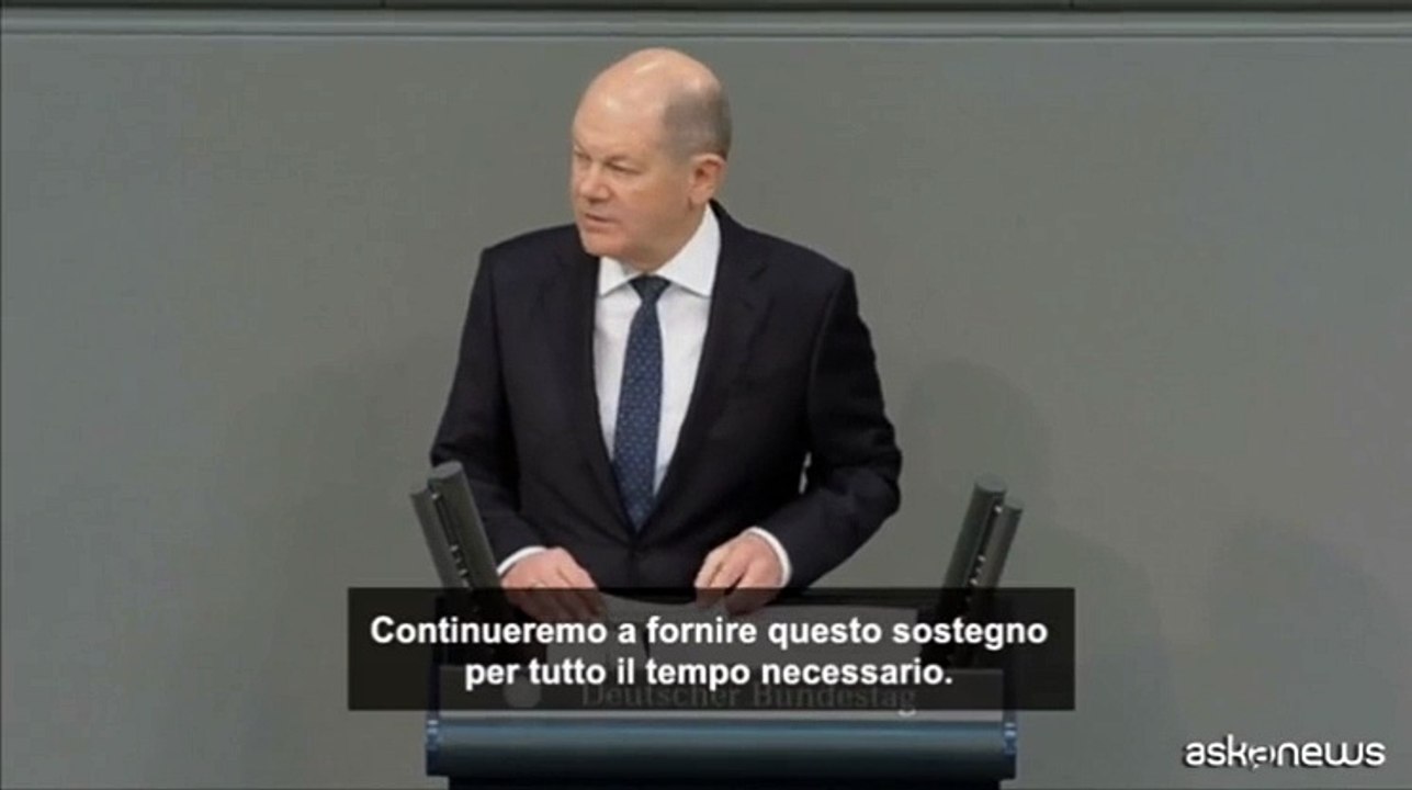 Scholz: il sostegno all'Ucraina ? di "importanza esistenziale"