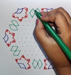 15_8 dot rangoli_best rangoli designs __15 pulli kolam __ dots muggulu designs_beauty rangoli-32