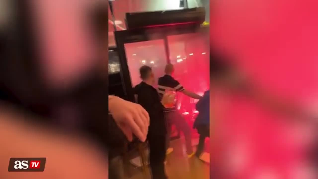 Video: Newcastle fans attacked by PSG ultras