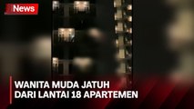 Video Amatir Rekam Jatuhnya Wanita Muda dari Lantai 18 Apartemen di Tangsel